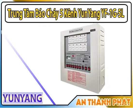 Trung Tâm Báo Cháy 5 Kênh Màu Xám YunYang YF-1G-5L Trung Tâm Báo Cháy 5 Kênh Màu Xám YunYang YF-1G-5L