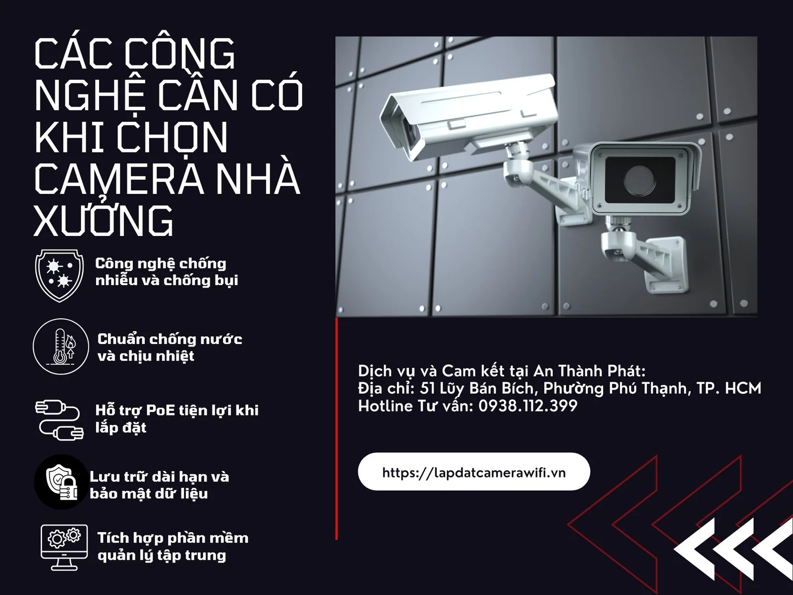 các công nghệ của camera cho nhà xưởng