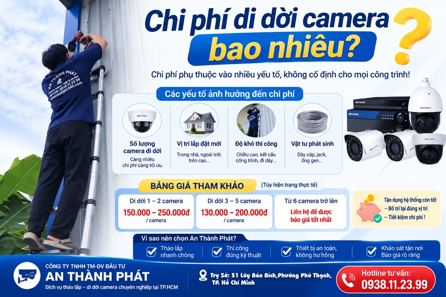 chi phí đi dời camera 