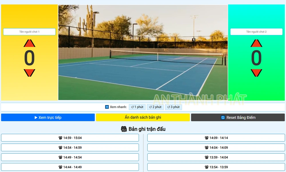 chức năng của phần mềm check var tennis