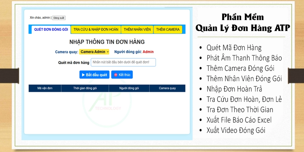 Camera Quay Video Đóng Hàng Shopee