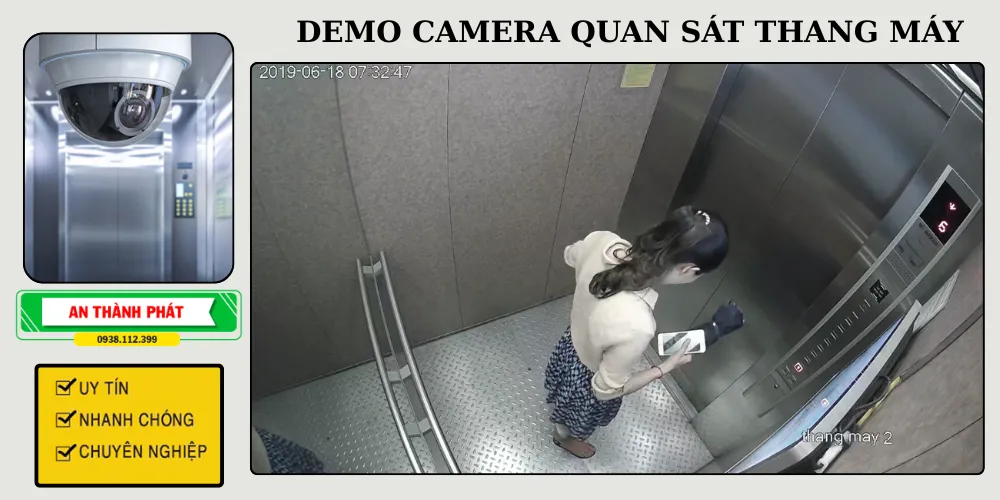 demo camera quan sát thang máy chất lượng cao thông minh 