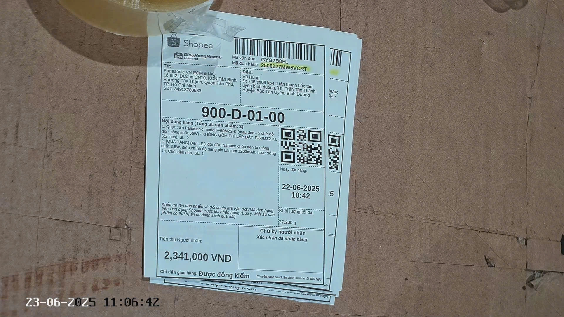 Camera Quay Video Đóng Hàng Shopee