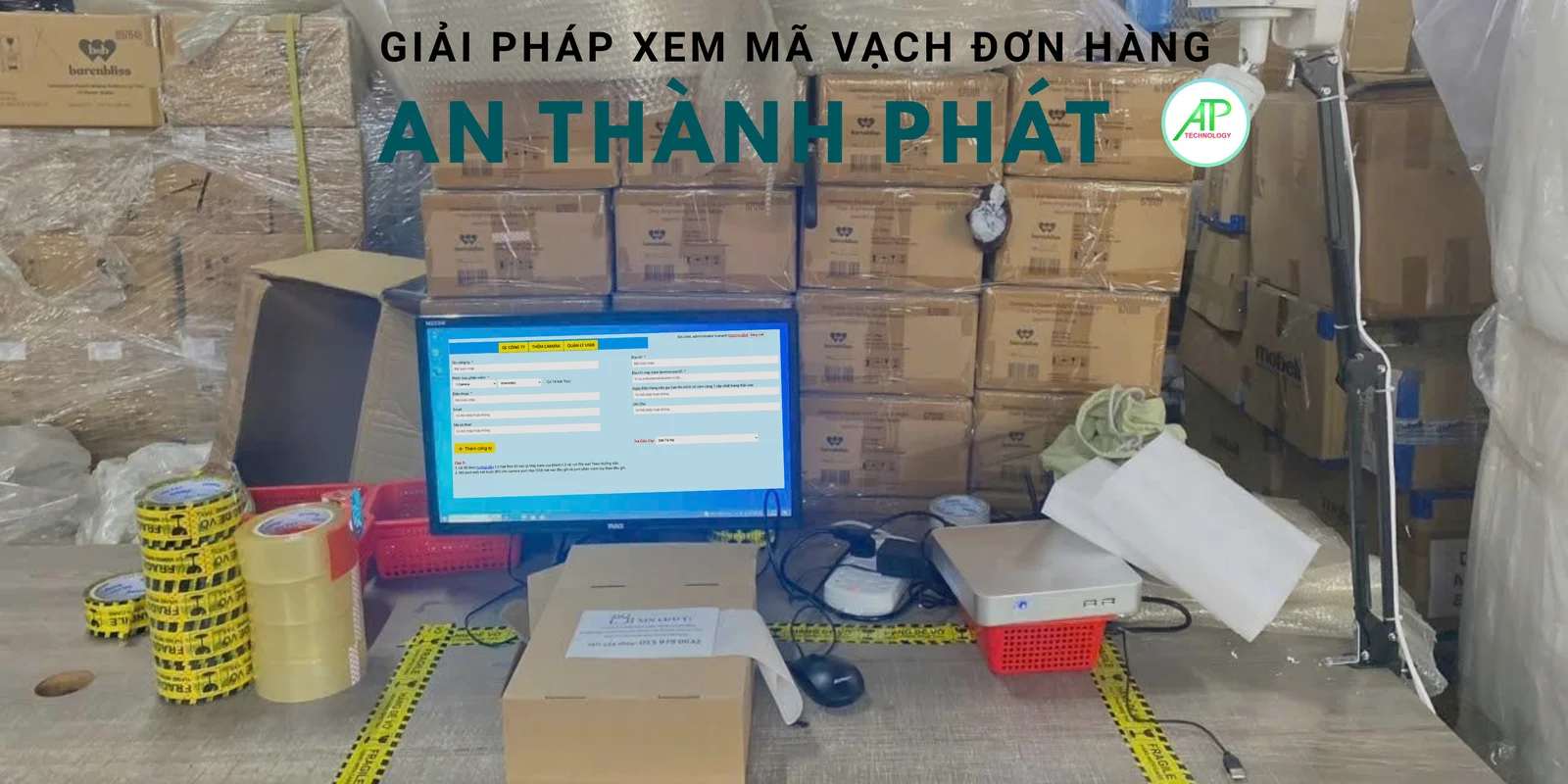 giải pháp quản lý hàng hóa bằng camera quét đơn hàng