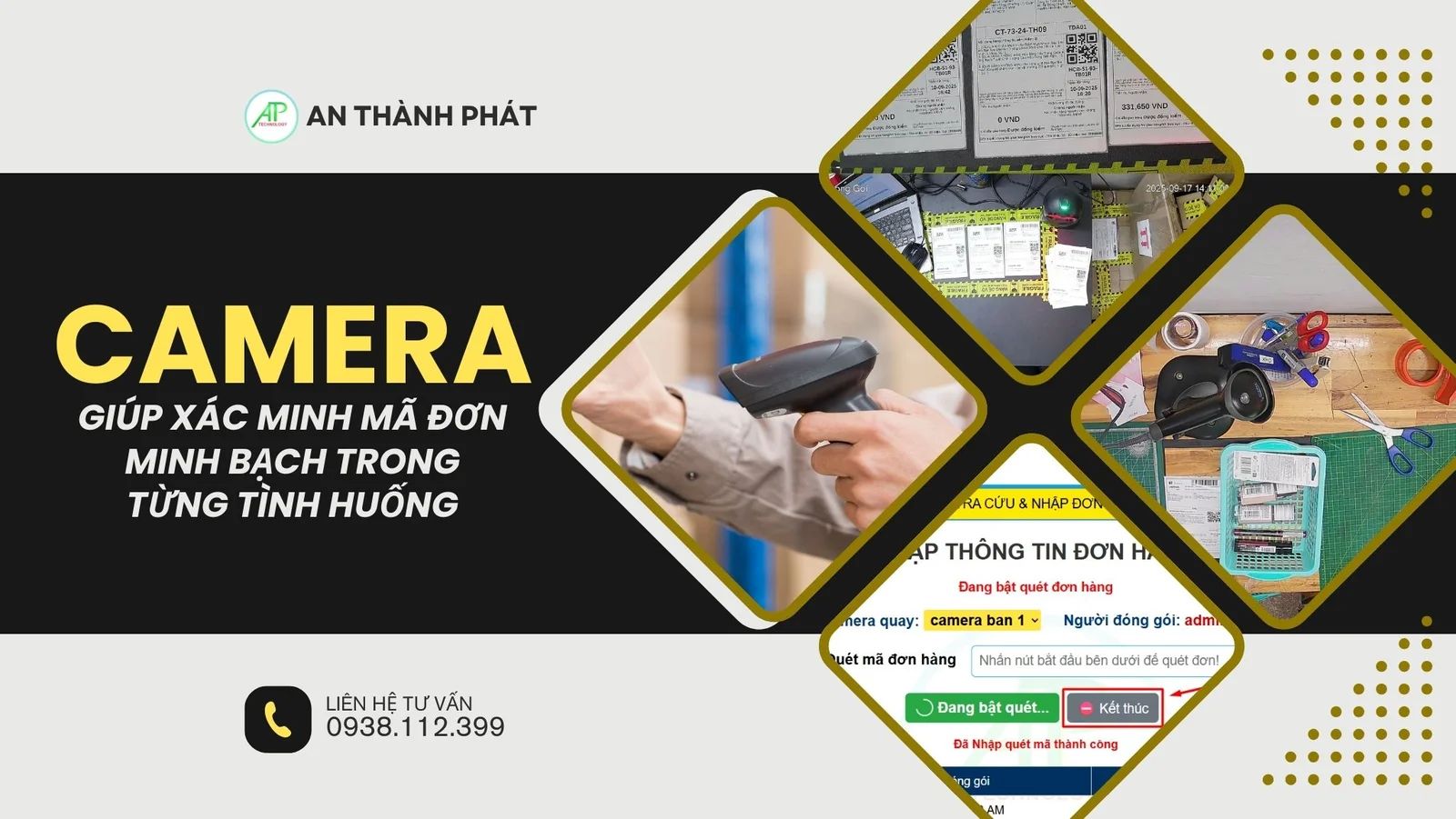 camera soi rõ mã đơn hàng
