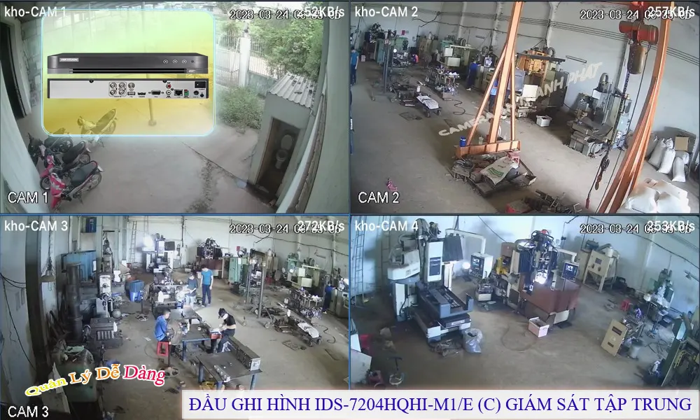 Đầu Ghi  Hikvision Hình Ảnh Đẹp iDS-7204HQHI-M1/E(C) ✮