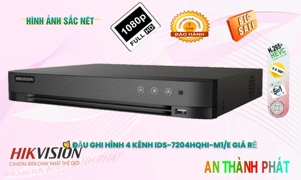 Đầu Thu iDS-7204HQHI-M1/E  4 kênh