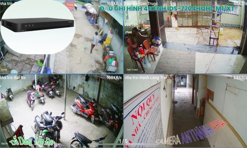 Đầu Thu iDS-7204HQHI-M1/XT Chính Hãng Hikvision Đầu Thu iDS-7204HQHI-M1/XT Chính Hãng Hikvision