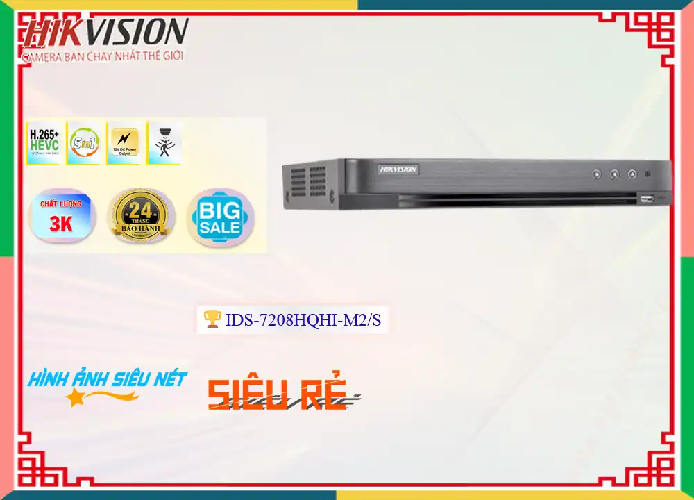 Đầu Ghi iDS-7208HQHI-M2/S Sắt Nét Đầu Ghi iDS-7208HQHI-M2/S Sắt Nét