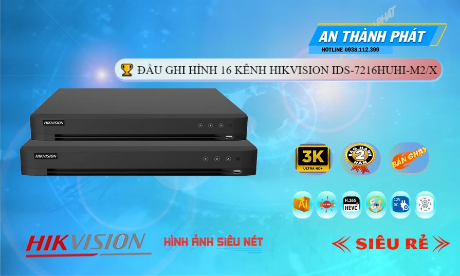 Đầu Ghi iDS-7216HUHI-M2/X Công Nghệ Mới