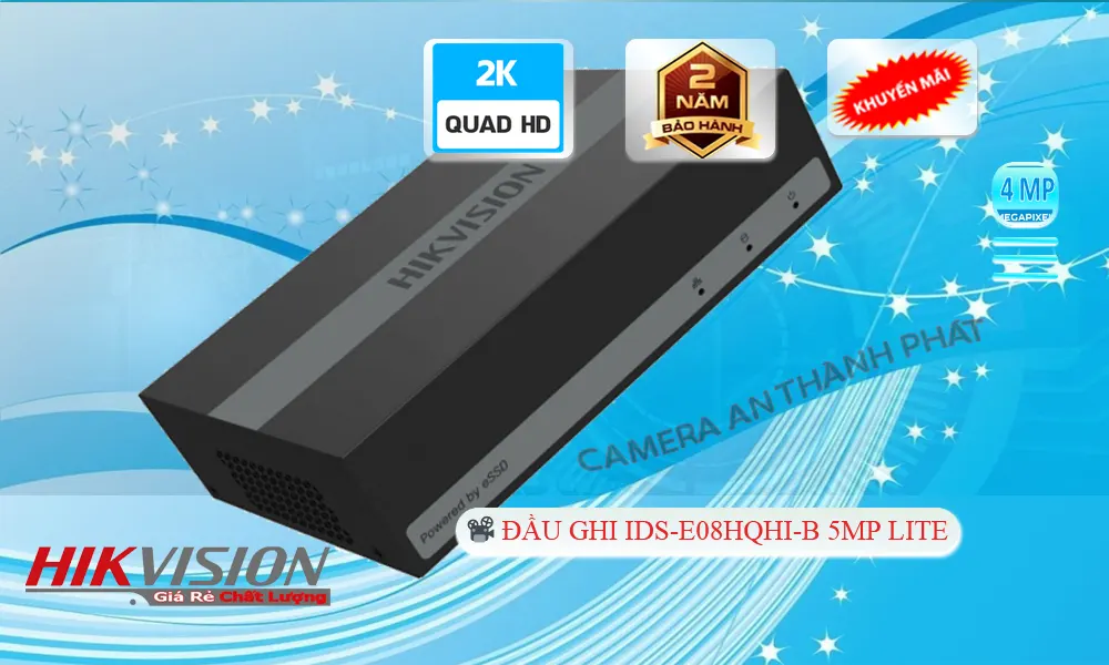 iDS-E08HQHI-B Đầu ghi Camera  Hikvision Thiết kế Đẹp ✽