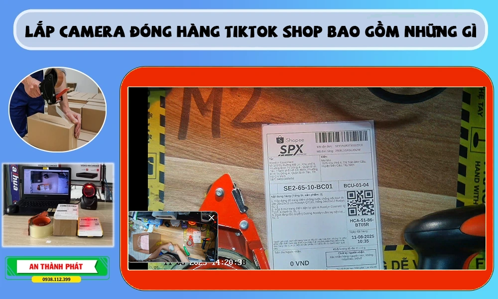 lắp camera đóng hàng tiktok shop bao gồm những gì