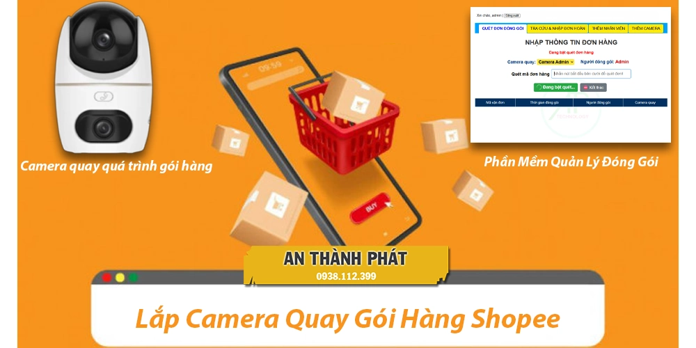 Lắp Camera Giám Sát Gói Hàng Shopee