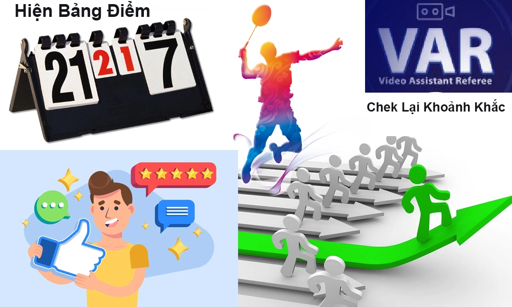 lợi ích khi sử dụng bảng điểm camera livestream check var cầu lông