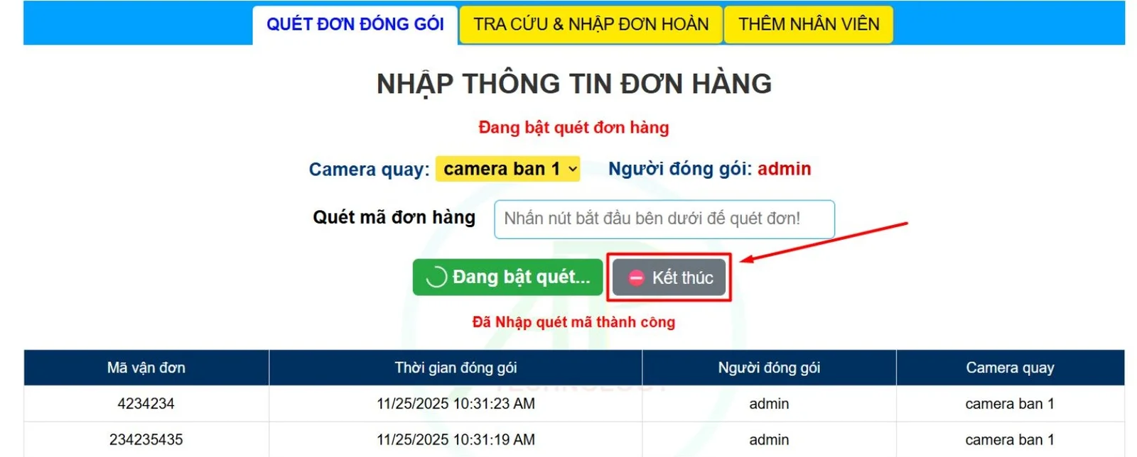 cách sử dụng hệ thống mã vận đơn bước 3