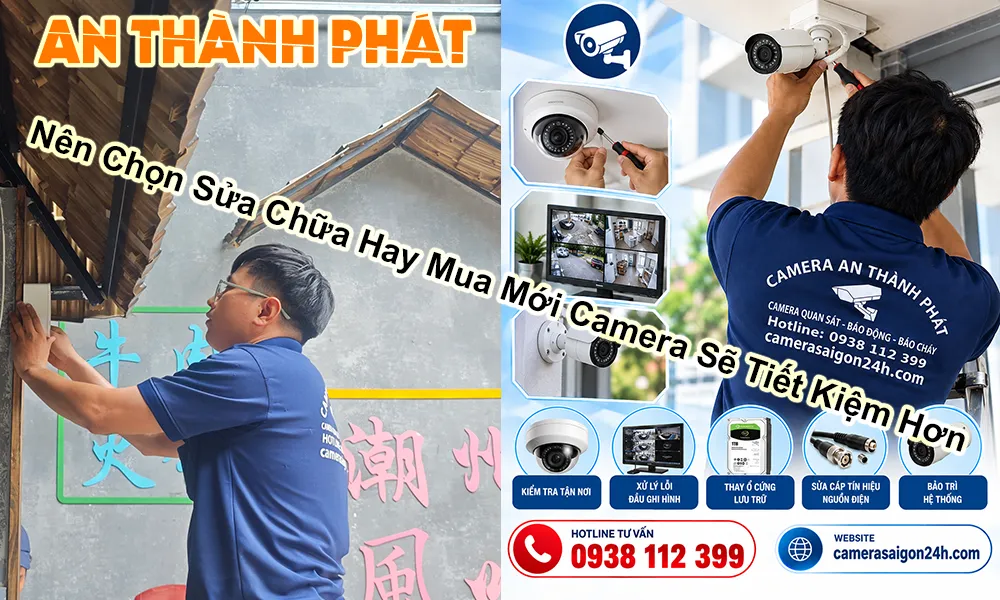 nên chọn sữa chưa hay mua mới camera sẽ tiết kiệm hơn