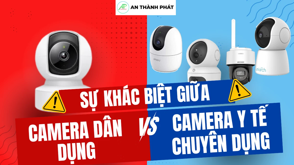 sự khác biệt giữa camera thông dụng và camera y tế
