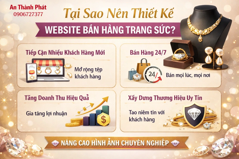 tại sao nên thiết kế website bán hàng trang sức