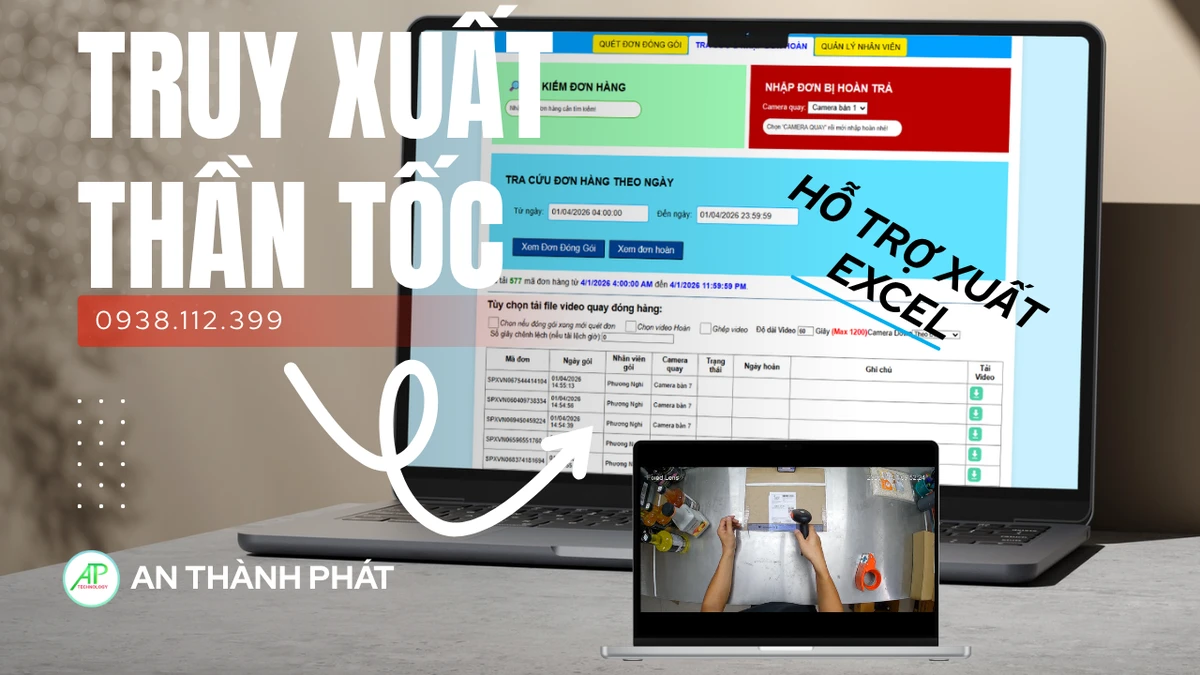 hỗ trợ xuất excel và truy xuất video