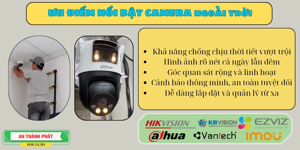 uu diểm camera quan sát ngoài trời chất lượng cao