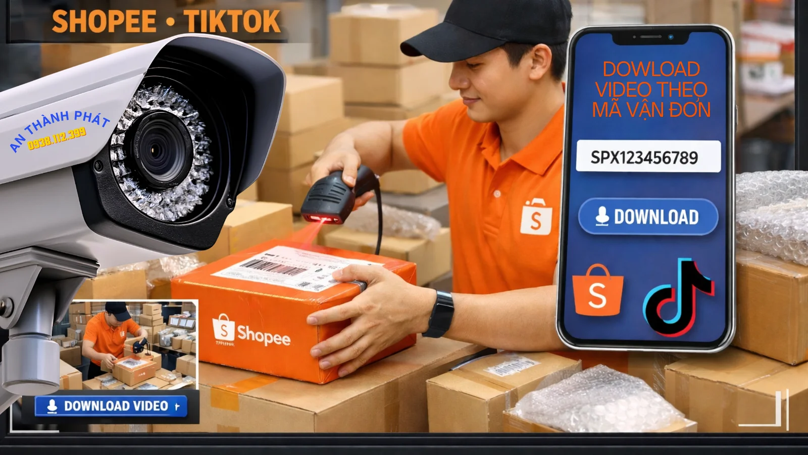 lý do shop bán hàng sàn thương mại điện tử nên lắp camera quay đóng hàng
